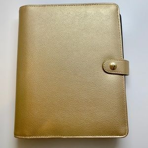 Kikki k large gold planner binder (A5)